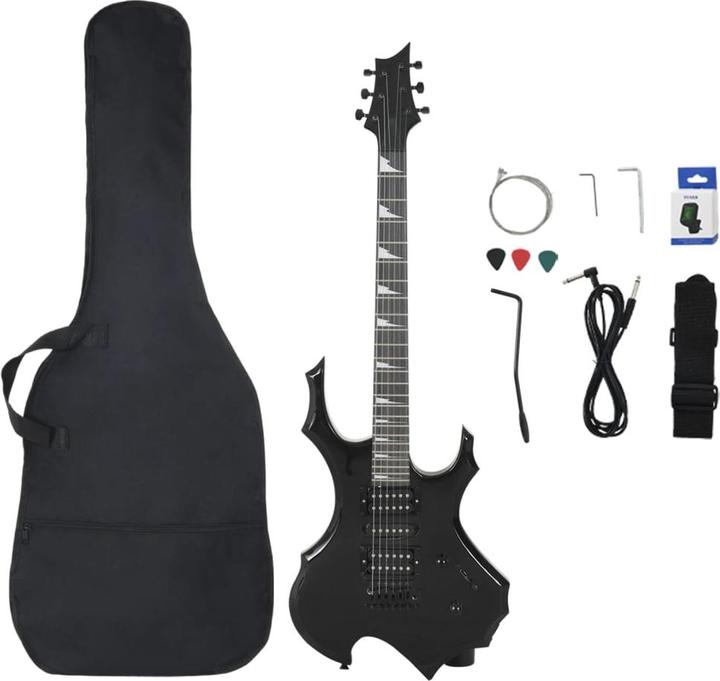 Produktbild VidaXL Jeanie (E-Gitarre, Massives Birkenholz, Holzwerkstoff, Pappelholz)