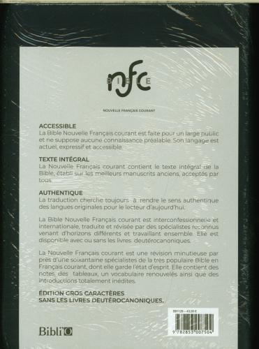 Produktbild La Bible : Ancien Testament et Nouveau Testament (Französisch, Collectif, 2020)