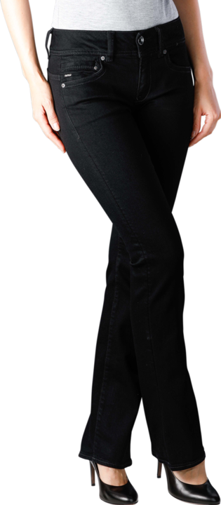 Produktbild G-Star Midge Mid Bootcut Elto Nero Superstretch pitch black (W24/L30)