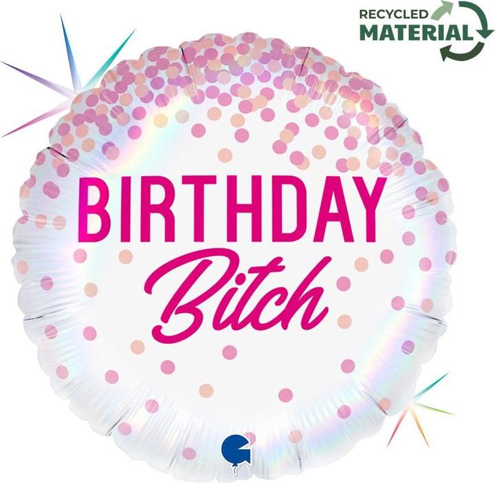 Produktbild Grabo Folienballons Ø 38 cm Birthday Bitch (1 x)
