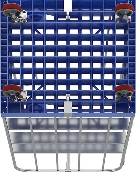 Immagine prodotto ESB Carrello portamateriale, con pianale in plastica con ruote, blu. (500 kg)