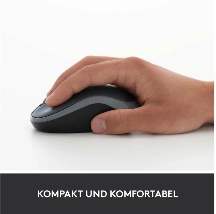 Actual product image Logitech MOUSE USB OPTICAL CORDL. M185/RED 910-002240 (Wireless)