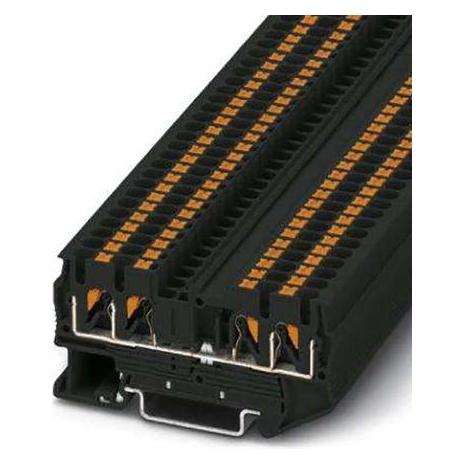 Phoenix Contact Nero Pt 2,5-Quattro-Pe Bk 3209595 Terminale Di Collegamento Dello Schermo 0,14 Mm² 2,50 Mm² 50 Pz., Cavo + Spina Elettrica,
