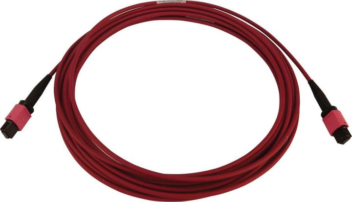 Actual product image Eaton 100G Multimode 50/125 OM4 Fibre Optic Cable 12F MTP/MPO-PC F/F LSZH Magenta 5m 16.4f (5 m)