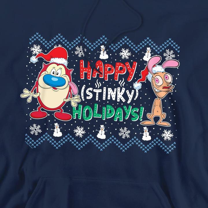 Produktbild Ren & Stimpy Happy Stinky Holidays Kapuzenpullover (S)
