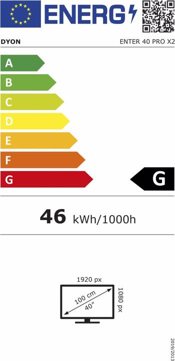 Energy Label Dyon Enter 40 PRO X2 (40", LED, Full HD, 2021)