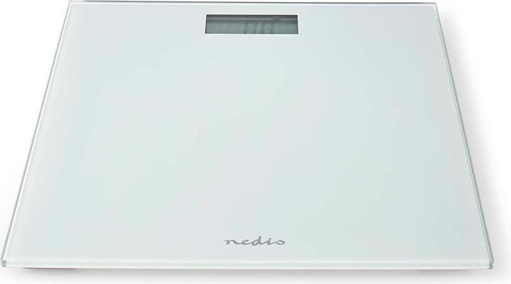 Actual product image Nedis Personal scale | Digital | White | Tempered glass | Max. weighing capacity: 150 kg (150 kg)