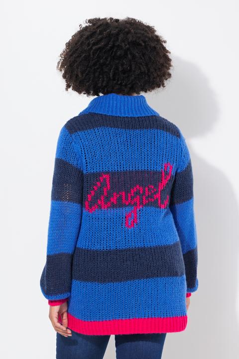 Actual product image Angel of Style Sweater with block stripes and heart smiley (50, 52)