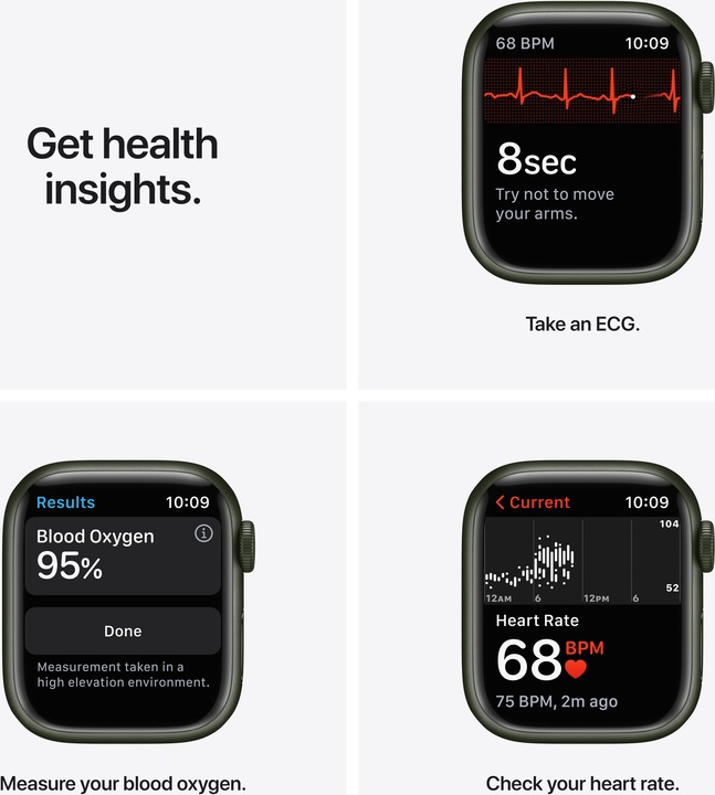 Immagine prodotto Apple Watch Series 7 (41 mm, Solo WiFi)