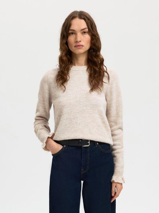 Image du produit Selected Femme Pull en tricot à manches ruchées (XXL)