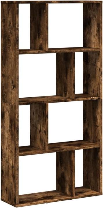 Actual product image vidaXL Bookcase Room divider Standing shelf File shelf Office shelf Smoked oak shelf (60 x 20 x 120 cm)