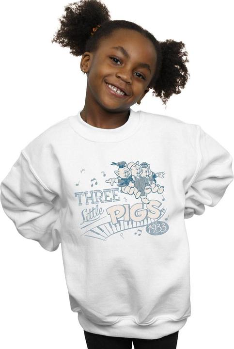 Actual product image Disney Girls Three Little Pigs 1933 Sweatshirt (128)