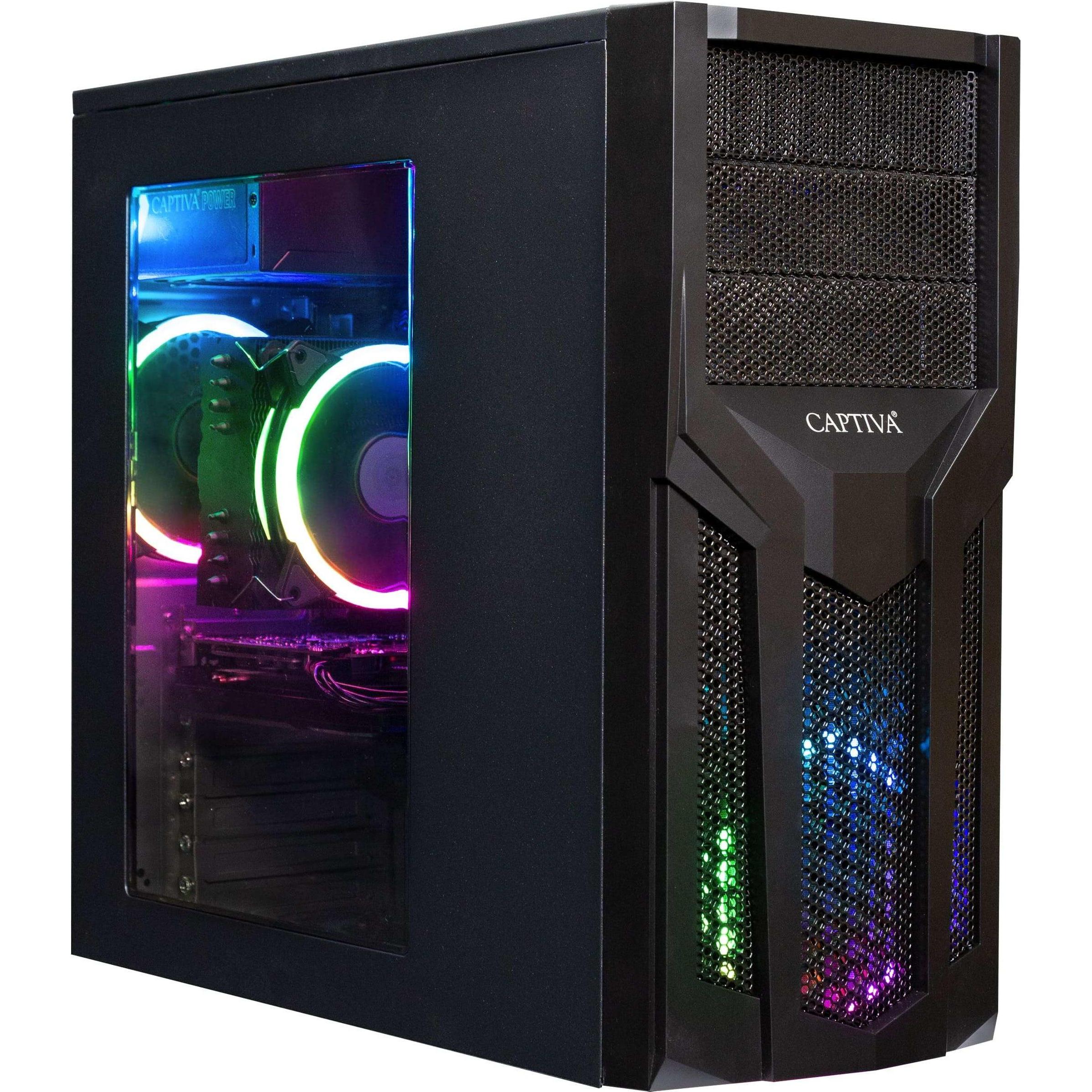 Thumbnail - Captiva R80-035 TFT Bundle (AMD Ryzen 5 5600G, 32 GB, 1000 GB, AMD Radeon Graphics), PC, Schwarz