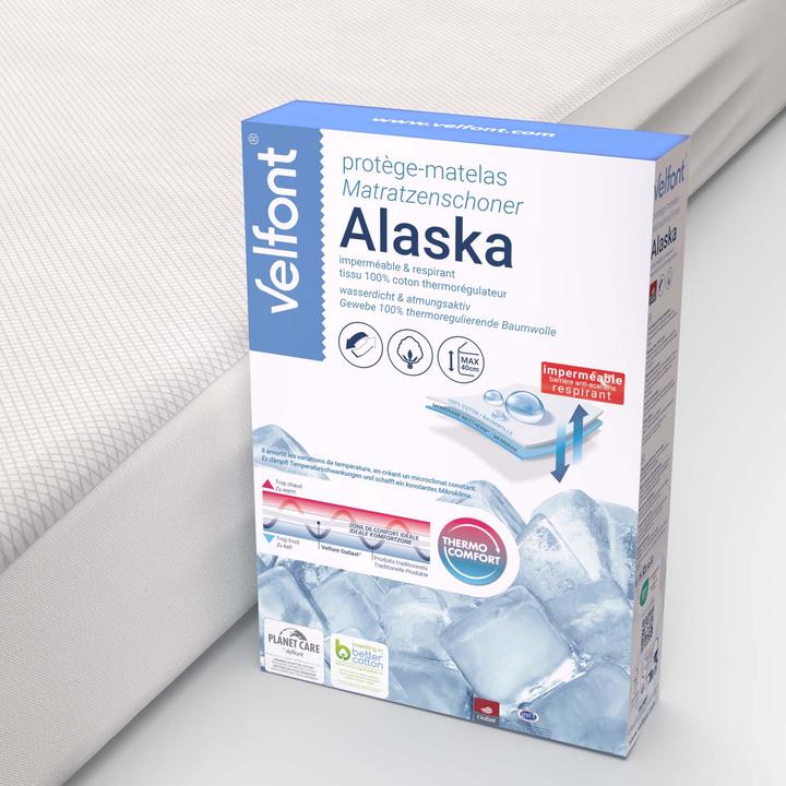 Actual product image Velfont Alaska Outlast Matratzenschoner wasserundurchlässig (90 x 200 cm)