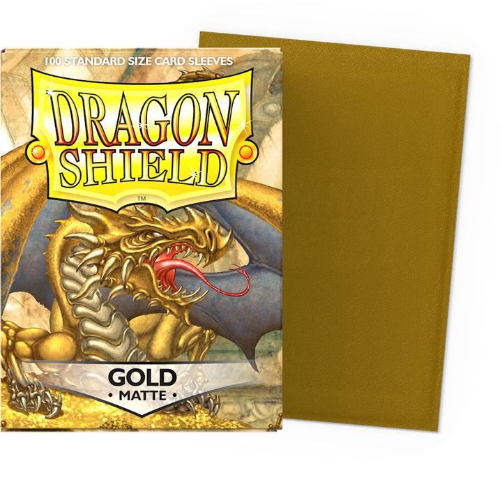 Actual product image Arcane Tinman ART11006 - Matte - Gold (100) Card Sleeves