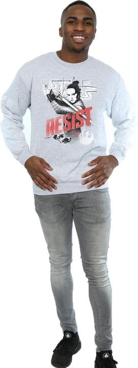 Actual product image Star Wars Mens The Last Jedi Rey Resist Sweatshirt (S)
