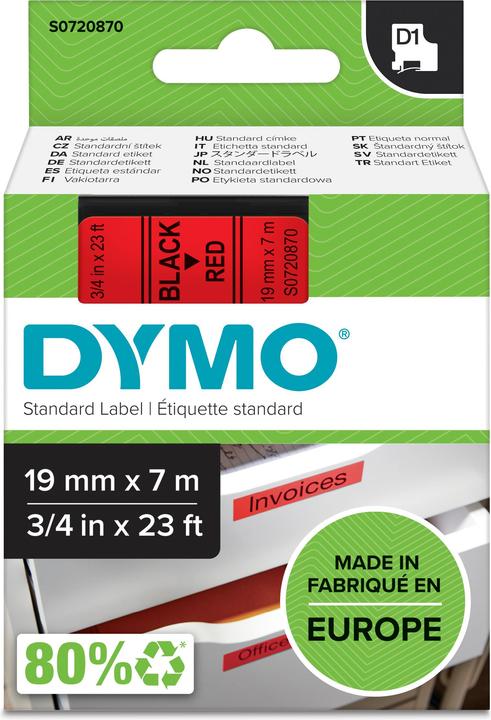 Immagine prodotto Dymo S0720870 Nastro standard (1.90 cm, Rosso)