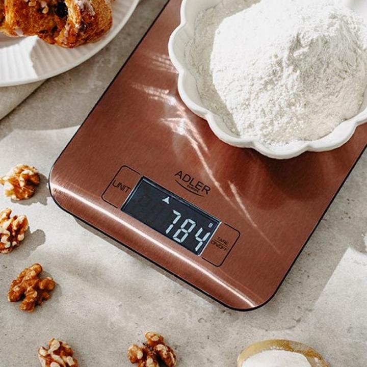 Actual product image Adler Küchenwaage Kitchen Scale | AD 3183c | Teilung 1 g | Kupfer