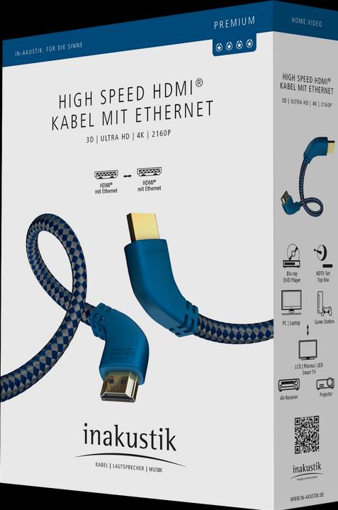 Produktbild Inakustik HDMI (Typ A) — HDMI (Typ A) (3 m, HDMI, 2.0a)