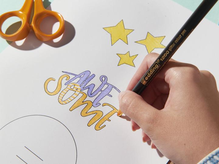 Actual product image Edding Fibre-tip pen 1200 metallic colourpen (Gold, 1 x)