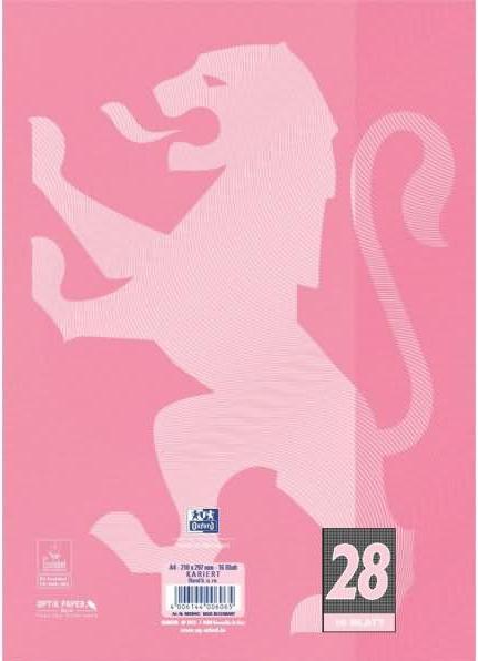 Produktbild Oxford Schulheft, A4, Lineatur 28 (A4, Kariert, Harter Einband)
