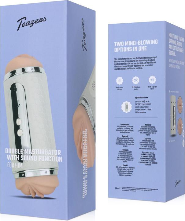 Actual product image Teazers Electric Masturbator Double-sided