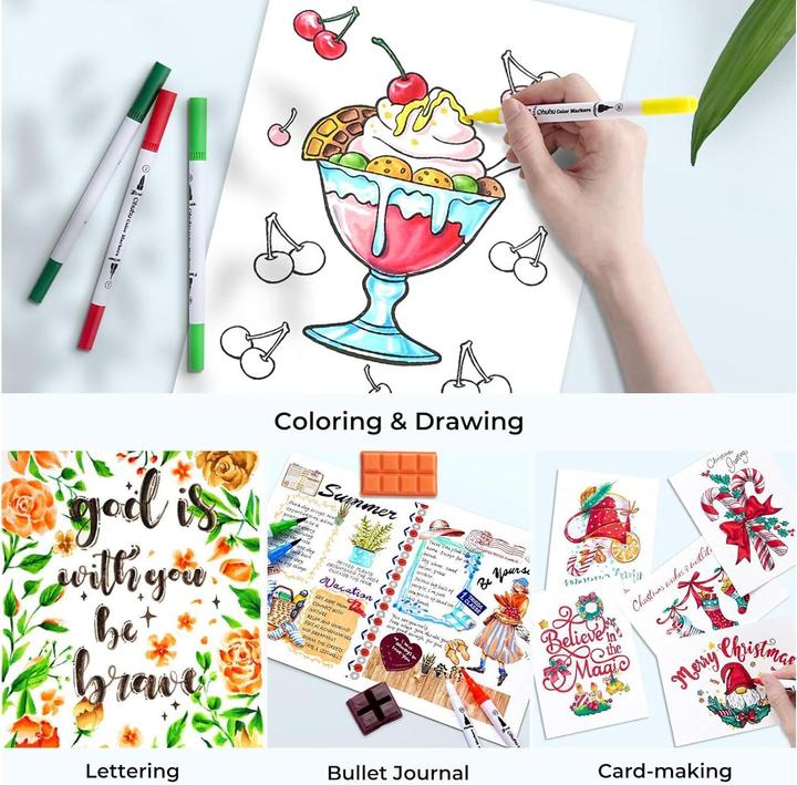 Produktbild Ohuhu Maui Pinselstifte (160 Stk.) WHI (160x)