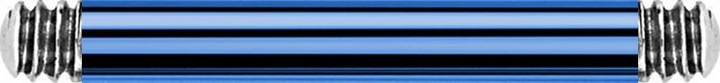 Produktbild Star Piercing Barbell-Stab dunkelblau (Chirurgenstahl 316L)