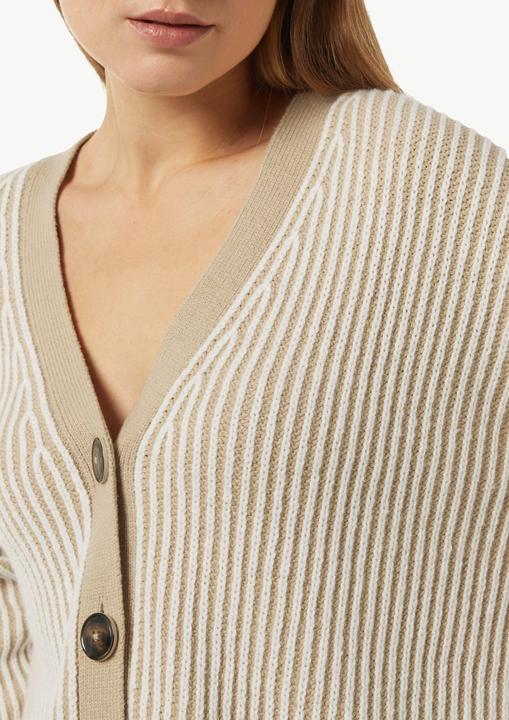 Produktbild Comma Strickjacke Verkürzte Strickjacke in Bi-Color-Optik (46)