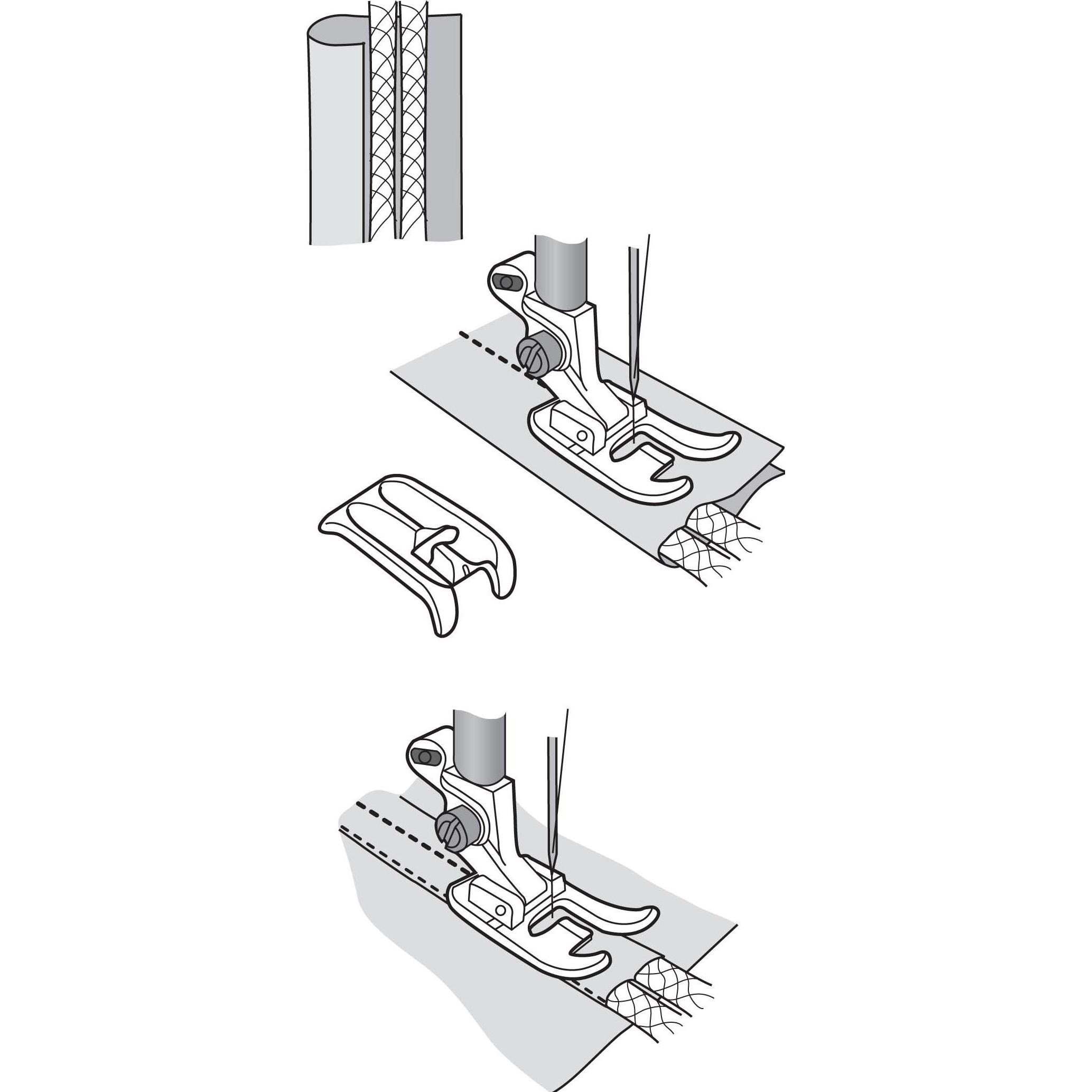 Husqvarna Doppel-Kederfuss, Nähzubehör