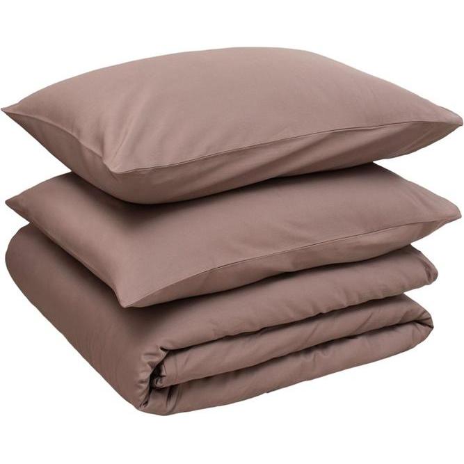Domoletti, Biancheria da letto, Solid BROWN Bedding Set, 140x200 cm (Set biancheria da letto, 140 x 200 cm)