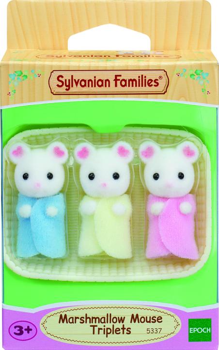 Actual product image Sylvanian Families Marshmallow Mouse Triplets