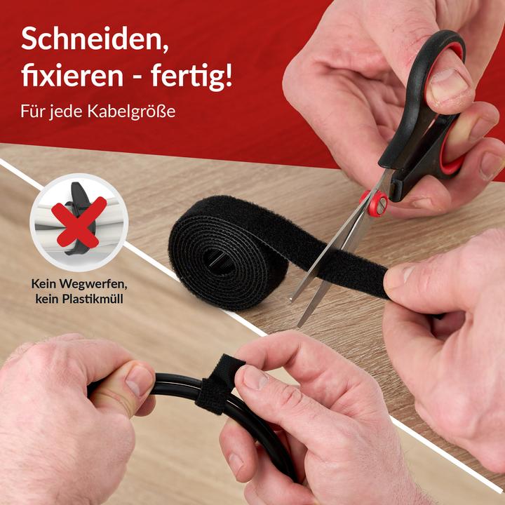 Produktbild Label-the-cable Doppelseitige Klettbandrolle (16 mm)