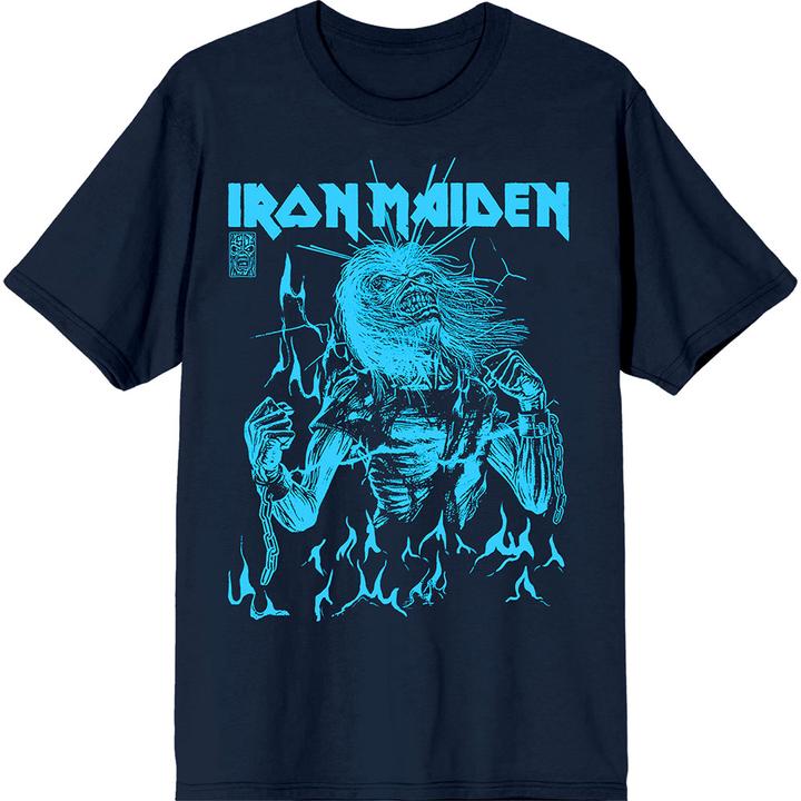 Iron Maiden 50 Life After Death Flames Blue (XL)