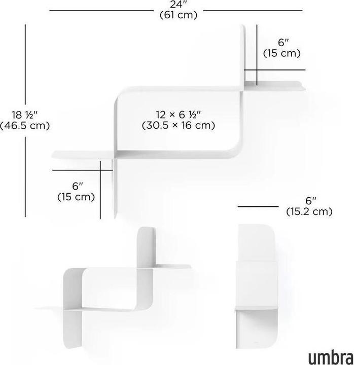 Actual product image Umbra Montage Metallregale, 2er-Set