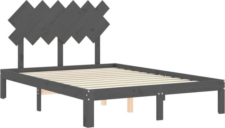 Produktbild vidaXL Massivholzbett mit Kopfteil Weiss 3FT Single (90 x 190 cm)