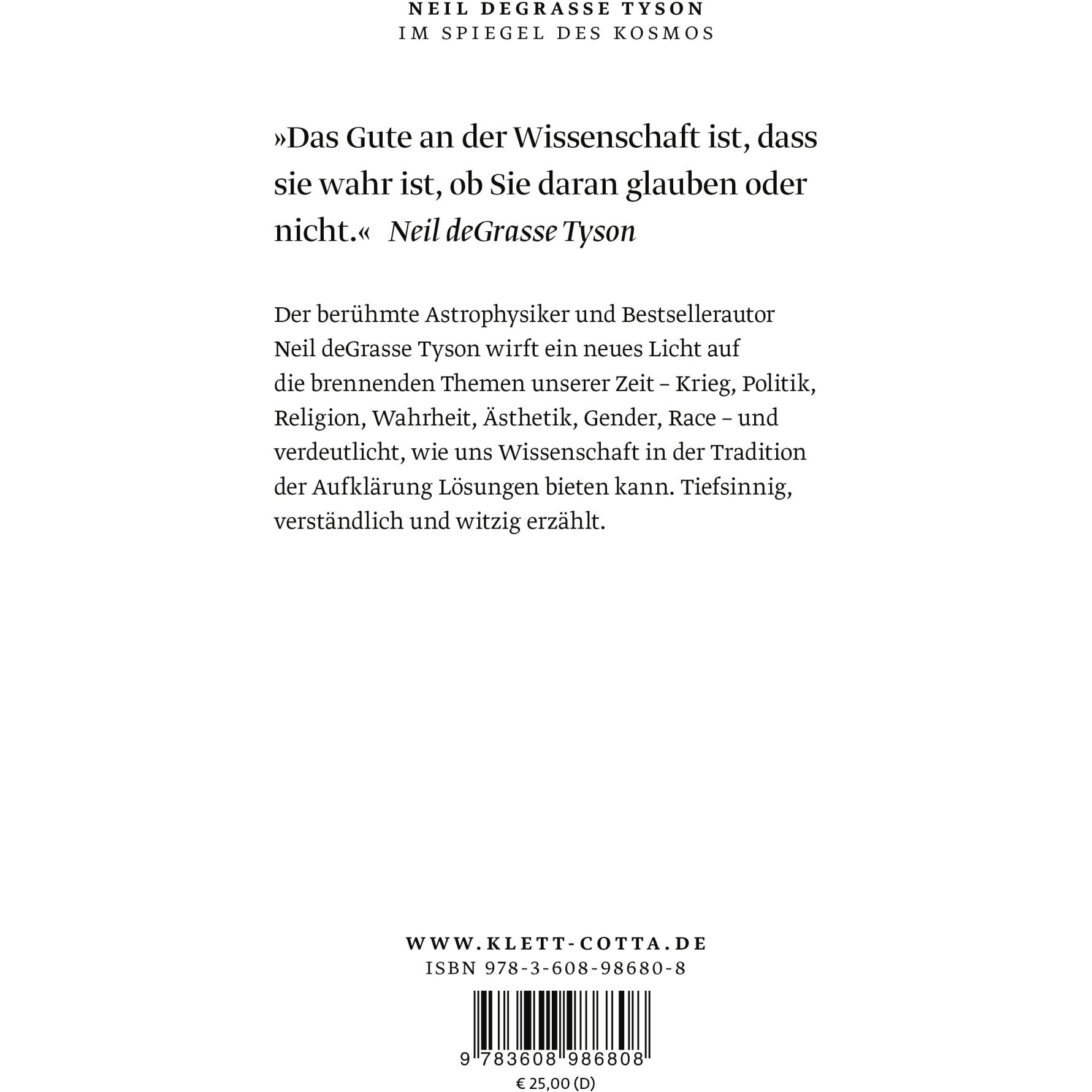 Thumbnail - Im Spiegel des Kosmos, Fachbücher von Neil deGrasse Tyson