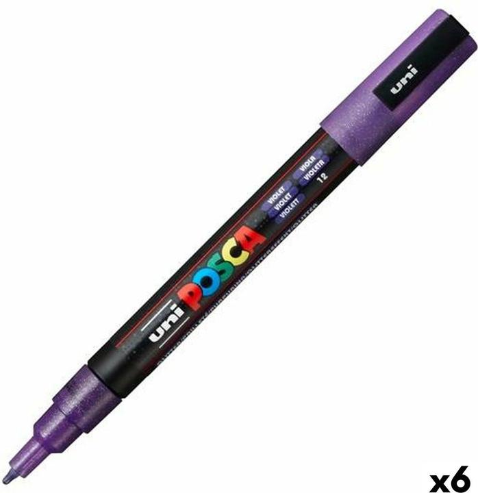Produktbild Posca Marker PC-3ML Violett (6 Stück) (6x)
