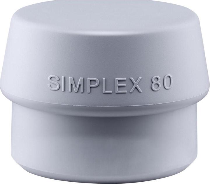 Immagine prodotto Halder Testa del martello a faccia morbida SIMPLEX testa-Ø 80 mm TPE-grigio medio duro (350 g)