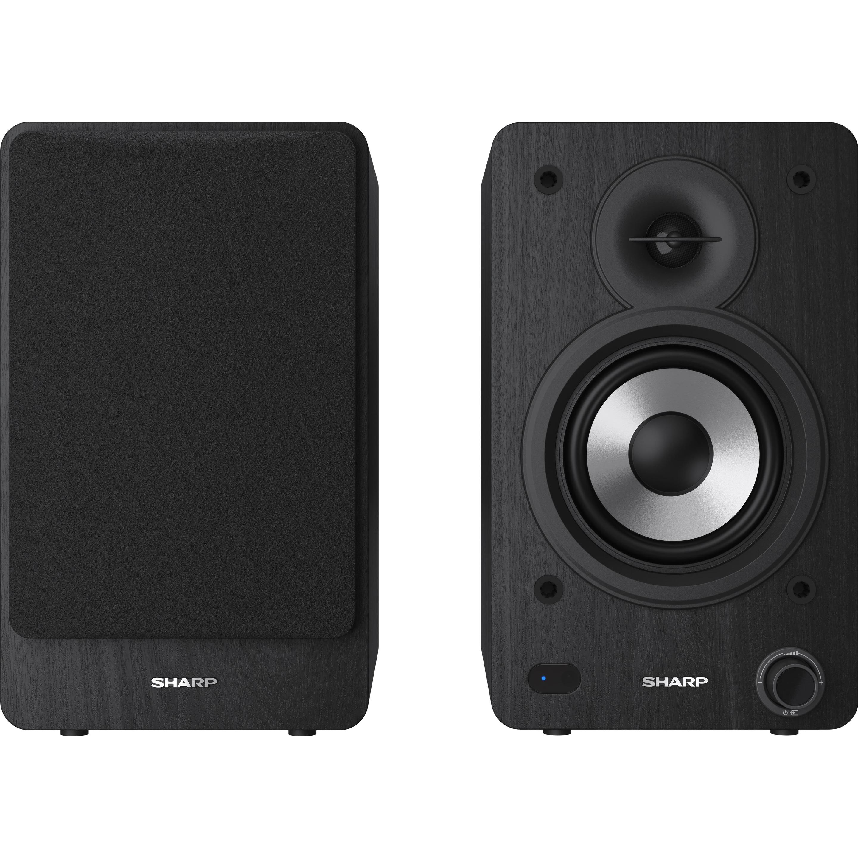 Sharp CP-SS30 (1 coppia, 60 W), Hi-Fi + Altoparlante home cinema, Nero