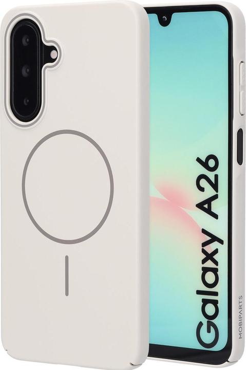 Actual product image Mobiparts Slim Line Case Samsung Galaxy A26 (MagSafe Compatible) Off White (Samsung Galaxy A26)