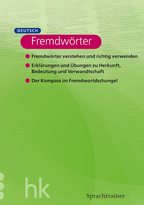 Produktbild Sprachtrainer. Deutsch - Fremdwörter (Deutsch, Anton Zangerl, Andres Mattle, 2022)