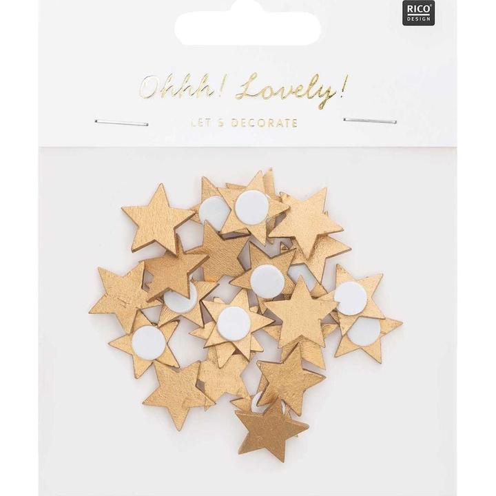 Produktbild Rico Design Weihnachtssticker Stern (24 Sticker)
