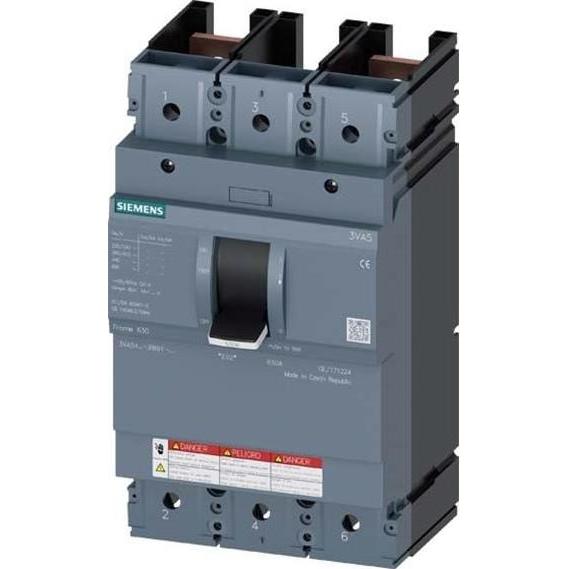 Siemens, Schutzschalter, Leistungsschalter 600A 2p IP40 Einb 3VA5460-0BB61-0AA0