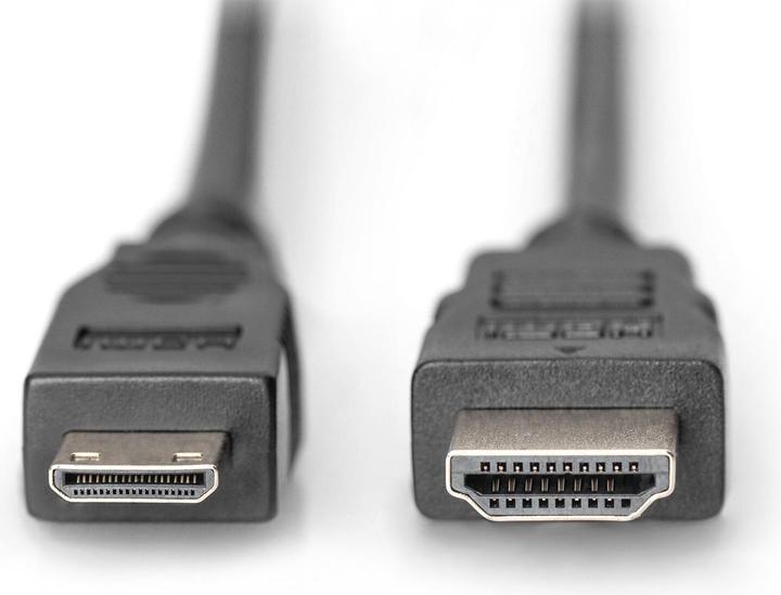 Actual product image Digitus mini HDMI (Typ C) — HDMI (Typ A) (2 m, HDMI, 1.4)