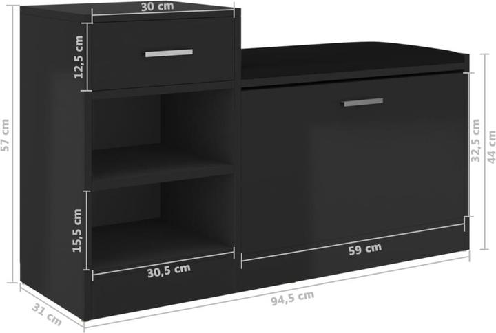 Immagine prodotto vidaXL Calvin (94,5 x 31 x 57 cm)