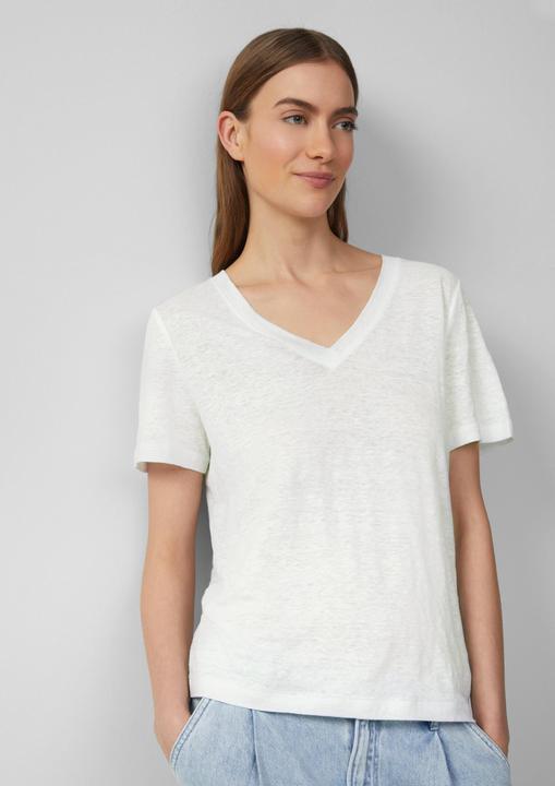 Immagine prodotto S.Oliver T-Shirt T-Shirt aus Leinen mit V-Ausschnitt (46)