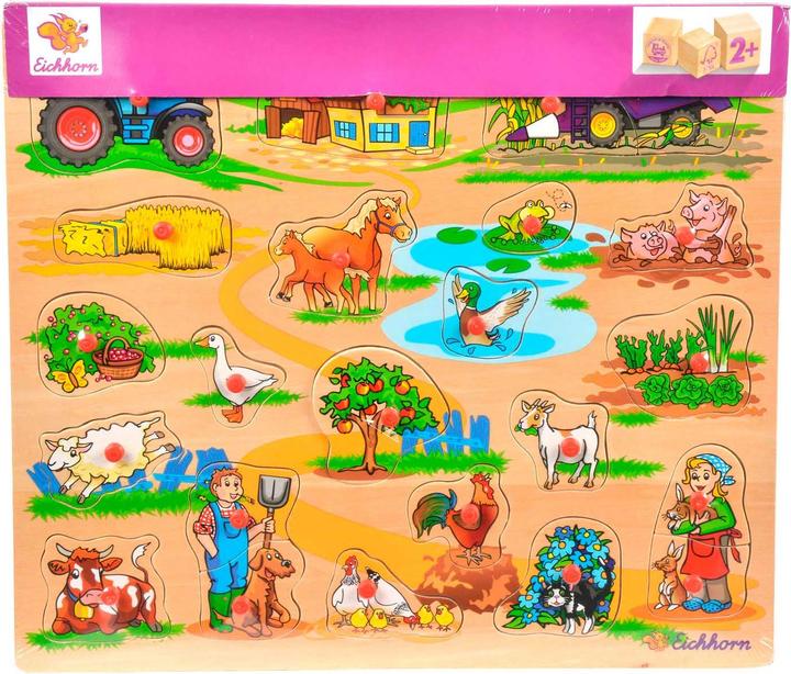 Produktbild Eichhorn Steckpuzzle (22 Teile)