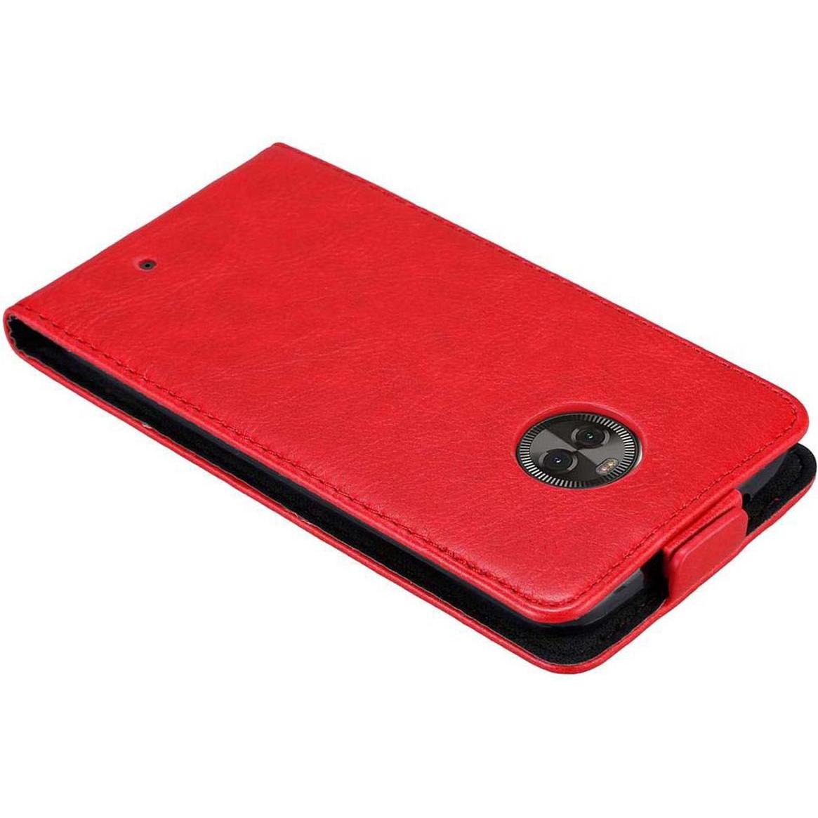 Thumbnail - Cadorabo Flip wie Invisible Cover (Motorola Moto X4), Smartphone Hülle, Rot