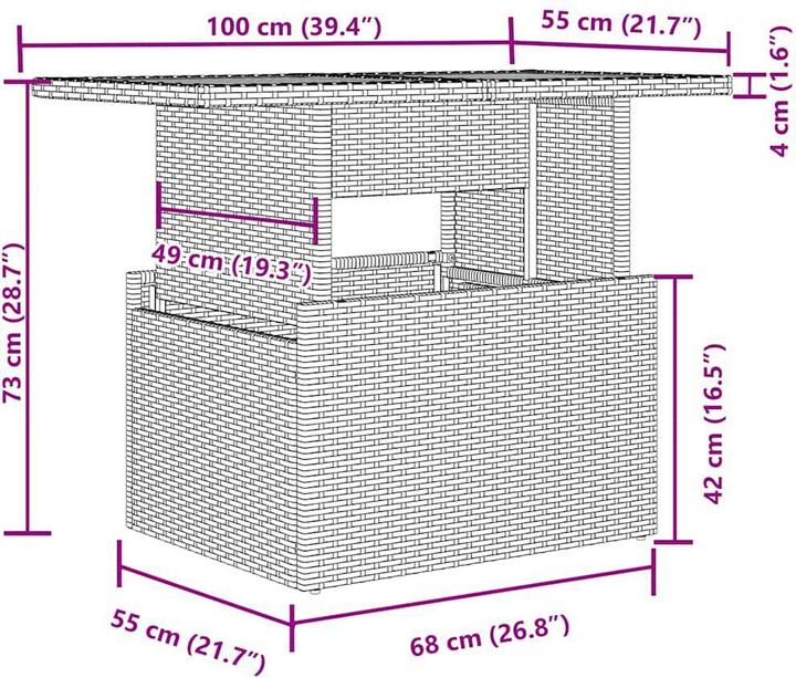 Produktbild vidaXL 10-tlg. Garten-Lounge-Set mit Kissen
